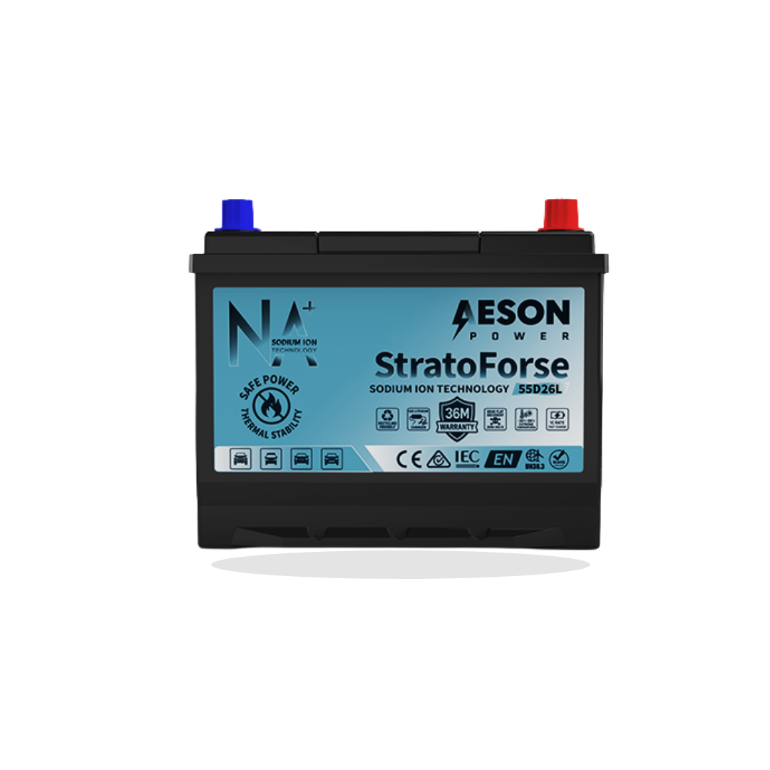 AESON TurboNa NS70L / 55D26L | 12V Sodium-Ion Starter Battery