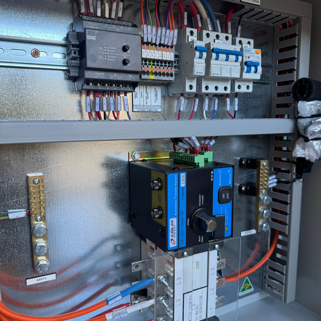 Jubilee Energy ATS Box | 100A 3-Pole Automatic Transfer Switch